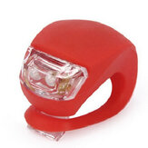 2PCS Rotes Fahrradlicht Wasserdichte Silikon-LED-Taschenlampe